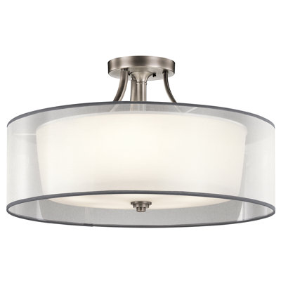 Plafonnier semi-encastré 28 po à 5 lumières Lightle