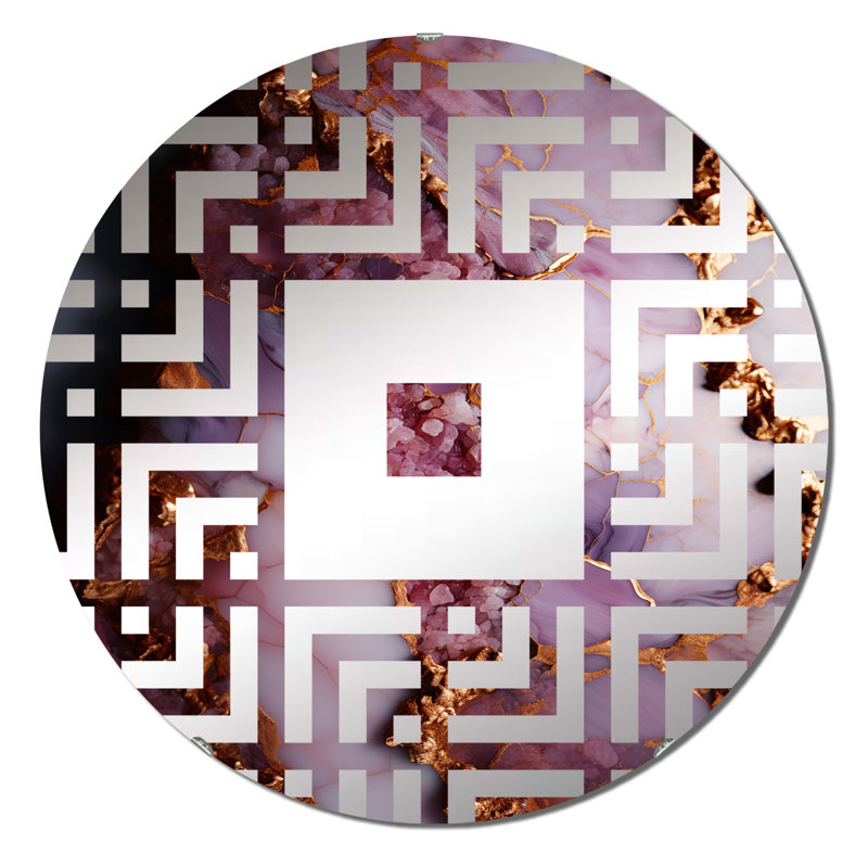 Walsie - Miroir mural carré, 23,6 po x 23,6 po