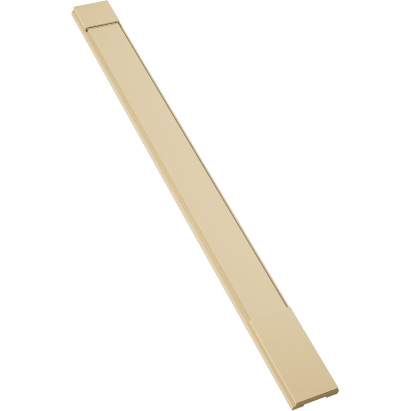 Pilastre simple en uréthane Signature avec majuscule et base, brun clair apprêté, 8 po x 96 po x 2 po, Standard