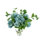 Faux Hydrangeas in Glass Vase
