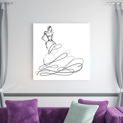 " Ball Gown Sketch " Print
