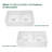 Ceramic White Double Basin Kitchen Sink 33*18*10" - Heat , Stain Scratch Rustproof, Practical Design Basin, Sound Dampening, & Apparent
