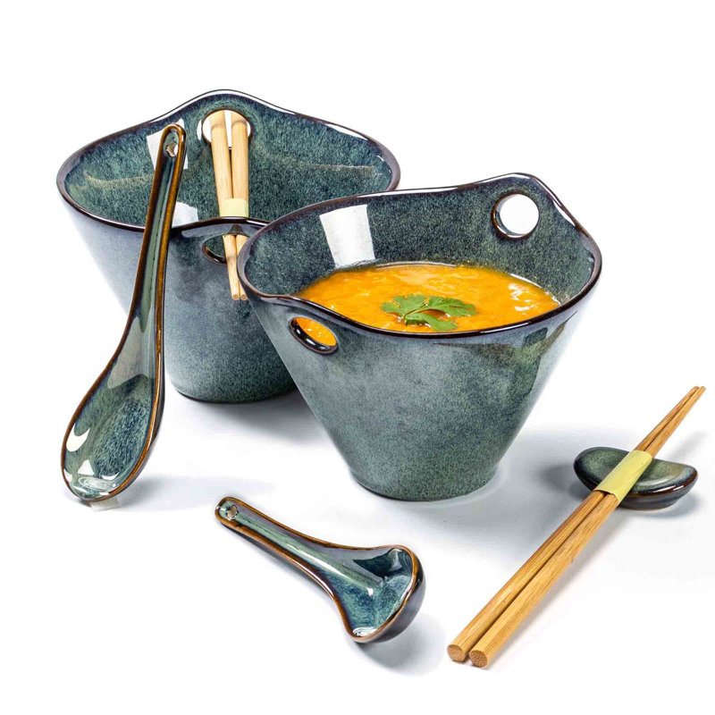 Reymon 10cm Porcelain China Soup Bowl, Green