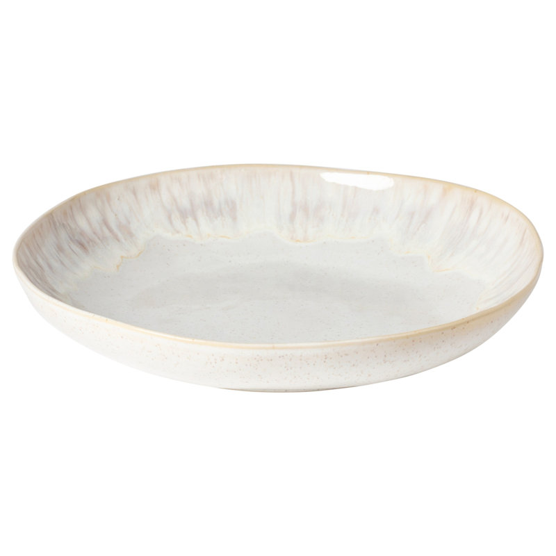 Eivissa Stoneware Serving Bowl, Sand Beige
