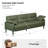 Imelda 83'' Faux Leather Upholstered Square Arm Sofa-1388015376