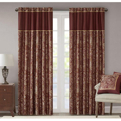 Jacquard Curtain Panel Pair - 2 Window Panels Total