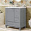 Armoire de meuble-lavabo 30 "avec lavabo en céramique-504168980-504168984