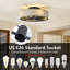 Ventilateur de plafond à profil bas 20 po avec télécommande Boho - blanc-50218464