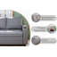 3 Seater Linen Blend Sofa Bed