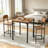 3-Piece Industrial Dining Table and Stools Set