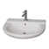 Barclay Jayden 19.38'' White Vitreous China U-Shaped Bathroom Sink with Overflow