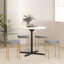 Ensemble de 4 tabourets ronds gris