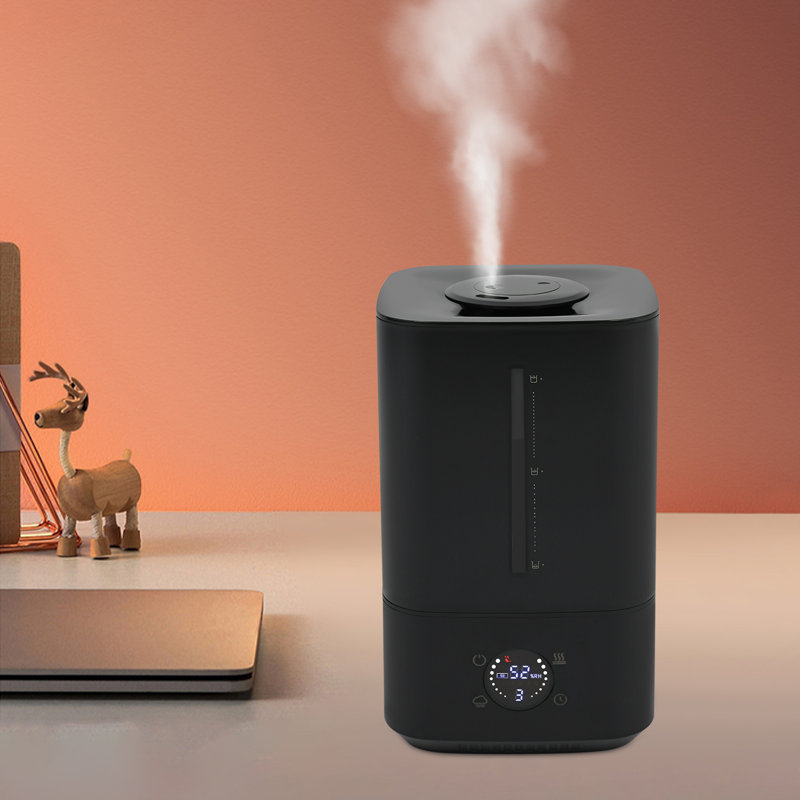 Humidificateur à vapeur froide et chaude 6L, Noir