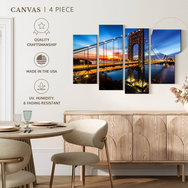 Lilie The George Washington Bridge, 48" H x 75" W