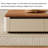 Modern rectangular storage coffee table