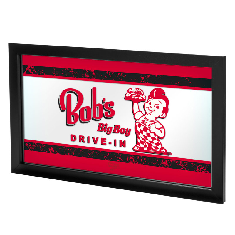 Bob's Big Boy Wood Wall Mirror