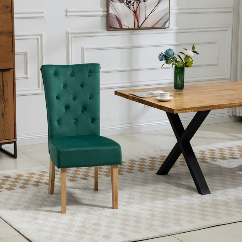Lassen Upholstered Dining Chair, Green