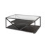 3 Piece Living Room Table Set w/ Glass Tops