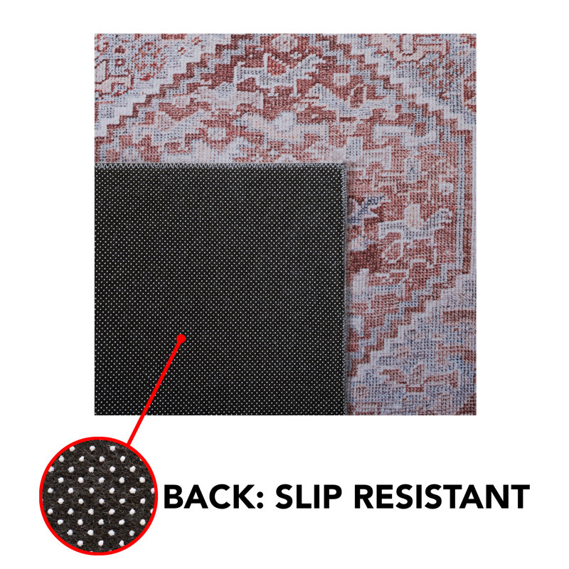 Tucson Performance Machine Washable Oriental Rug, Square 6'