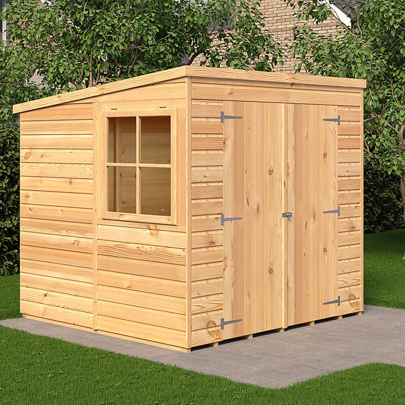 Pent 7 ft x 7 ft Shiplap Pent Shed