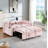 Velvet Pull-out Sleeper Sofa Bed, Adjustable Back and with USB Pport, swivel phone stand-912425514-938975603