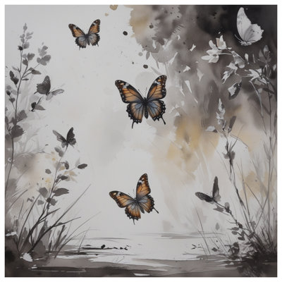 Rideaux de douche Butterflies In Nature