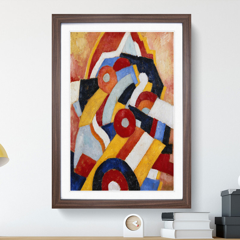 Abstraction Vol.1 by Marsden Hartley - Framed Print, 90cm H x 65cm W x 2cm D, Walnut