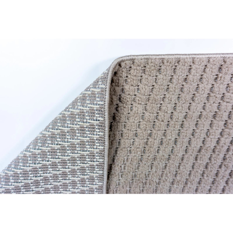Tapis décoratif bohème antidérapant Zena, Rectangle 5 pi x 5 pi 11 po
