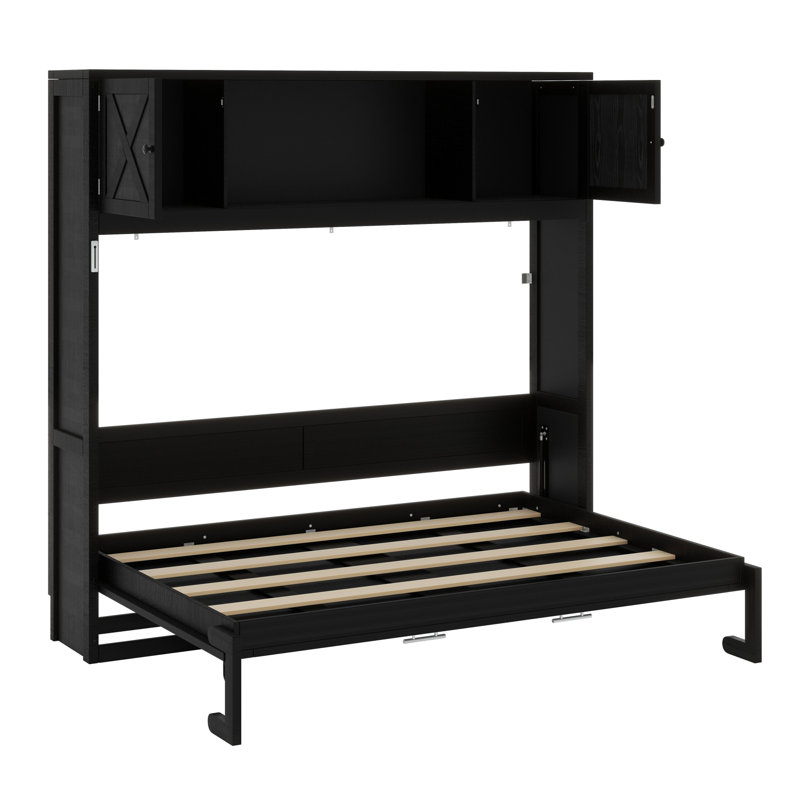 Lit escamotable avec armoires de rangement