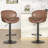 Modern Swivel Faux Leather Bar Stool-1578393036