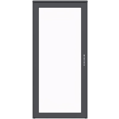 Porte de tempête pleine verre interchangeable Platinum (poignée vendue séparément)