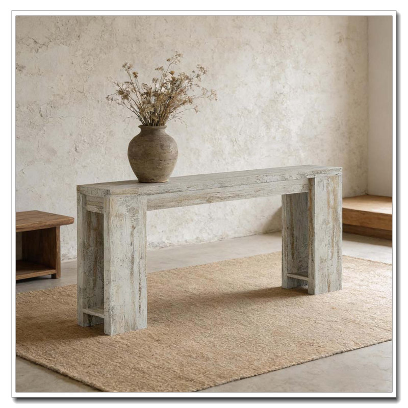 Console extra-longue de style campagnard d'une capacité de 300 lb