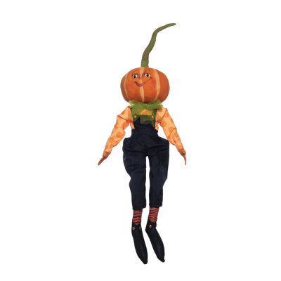Huey Pumpkin Joe Spencer Gathered Traditions Halloween Art Doll Figure