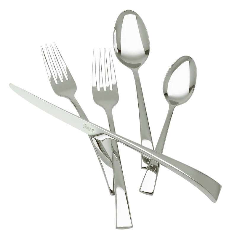 Bellasera 45 Piece Stainless Steel Flatware Set, Service for 8
