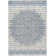Rectangle Oriental Machine Woven Polypropylene Area Rug in Blue/Beige