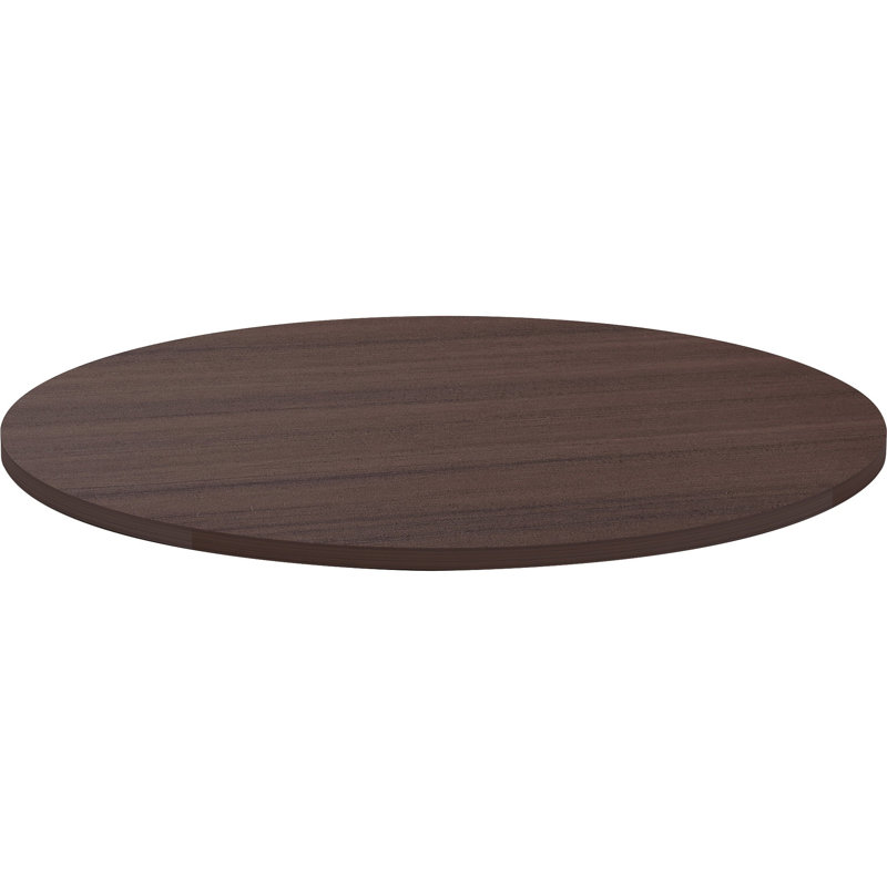 Plateau de table de conférence rond, 48" W, Espresso