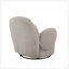 Chaise d'appoint pivotante pour le salon, confort semblable à un nuage avec tissu de haute qualité et rotation à 360 degrés-130790963