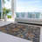 Machine Washable Indoor/Outdoor Cicel ACN1094 Navy Rug-109484414