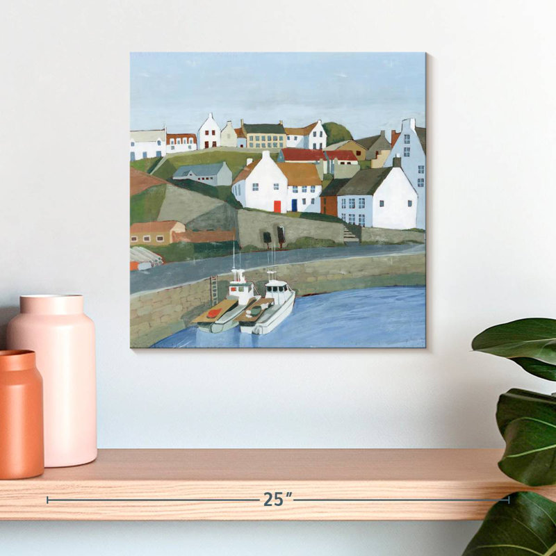 Gillard Old Coast Town I, H 16 po x l 16 po