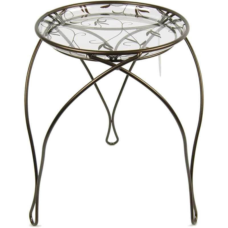 Support à plantes leetonia, Bronze foncé, 17 po