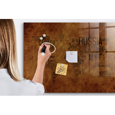 Magnetic Glass Photo Memo Board