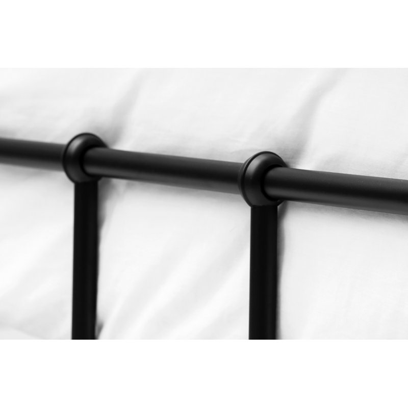 Cleveland Bed, 23cm King Sprung, Black, Kingsize (5')