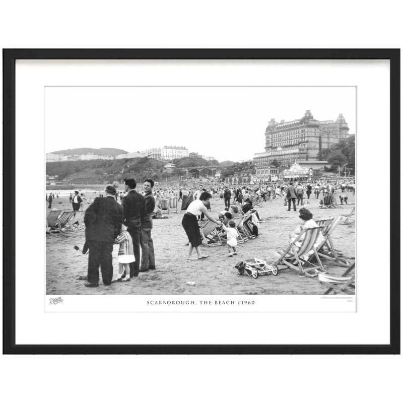 Scarborough, The Beach C1960 by Francis Frith - Single Picture Frame Print, 60cm H x 80cm W x 2.3cm D