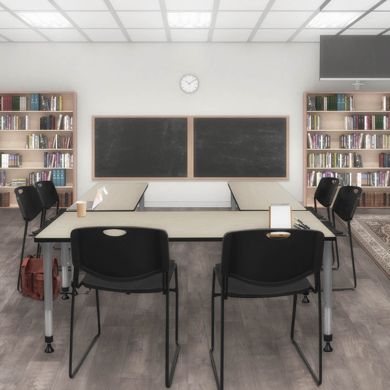 Table de formation réglable en hauteur Kee, Érable, L 72 po x P 24 po