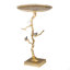 Table contemporaine en or brillant