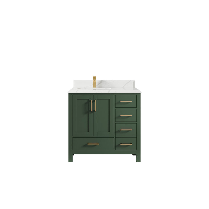 Ensemble de meuble-lavabo simple 36 po Malibu, Calacatta