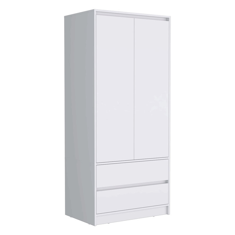 Armoire plus étroite, pour suspendre le linge de chambre, Blanc