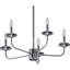  5-Light Indoor Polished Nickel Classic/Traditional Candelabra Chandelier