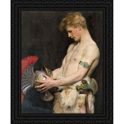 Germanic warrior with helmet (1902)