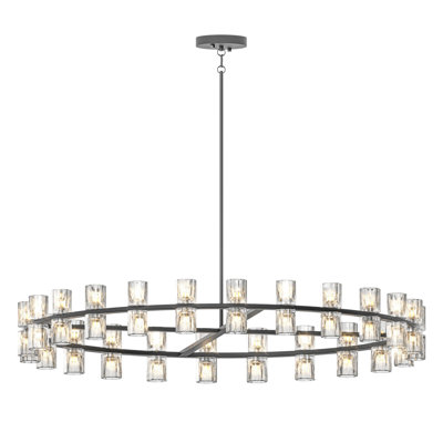 48 pouces en cristal pour la décoration intérieure, design noir luxueux, éclairage à DEL, plafonnier, câblé, 48 W 3, écoénergétique, distribution uniforme, blanc chaud 2700 K, salon et salle à manger design